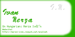 ivan merza business card